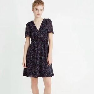 EUC Madewell Floral Print Dress with Zipper Back